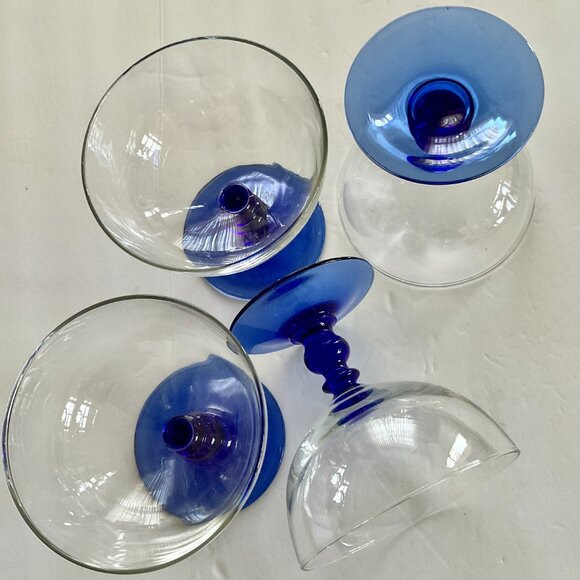 CRISTAL D'ARQUES Durand Set of 4 Champagne/Dessert Tall Glasses EUC - Picture 4 of 7